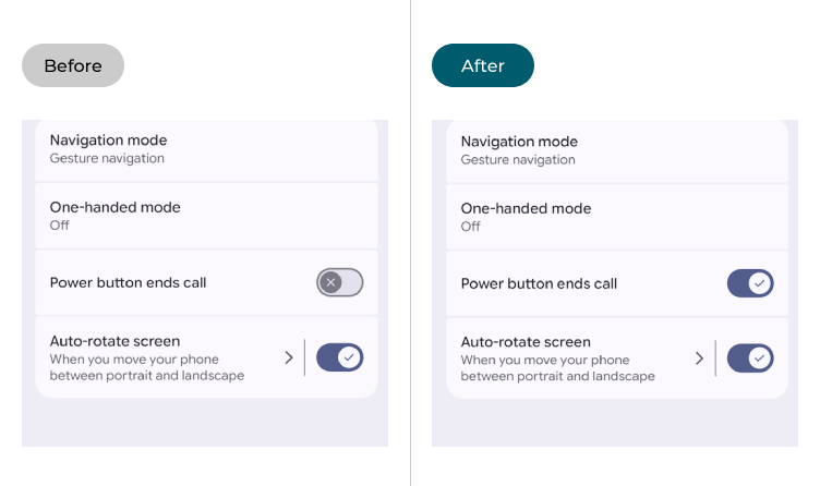 The System controls with Power button ends call turned off and turned on